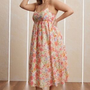 Arula Floral Midi Dress - Multicolor